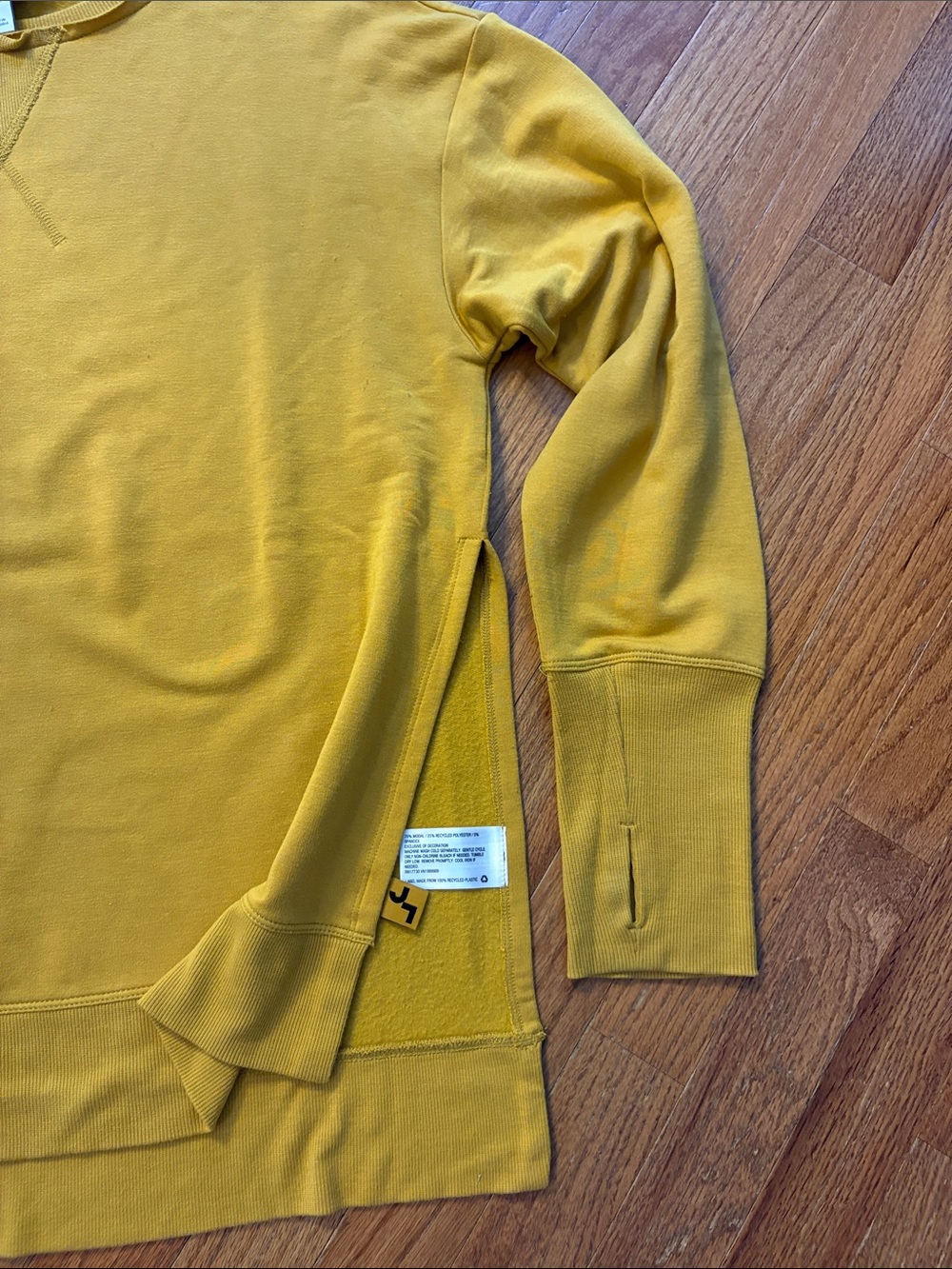 Women’s Joy Lab Mustard Sweatshirt - Picture 4 of 5